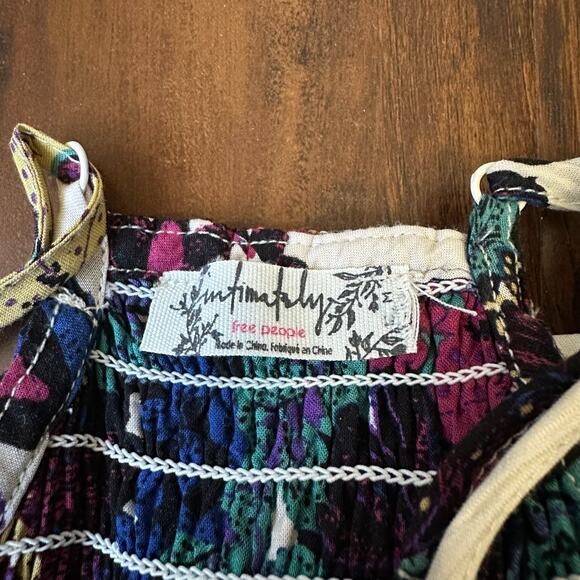 INTIMATELY FREE PEOPLE Through The Vine Maxi Dress Floral Smocked Boho - Picture 10 of 14